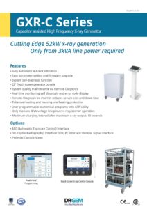 DRGEM GXR C Capacitor Generator Brochure