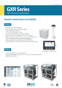 DRGEM GXR Series Generator Brochure Image