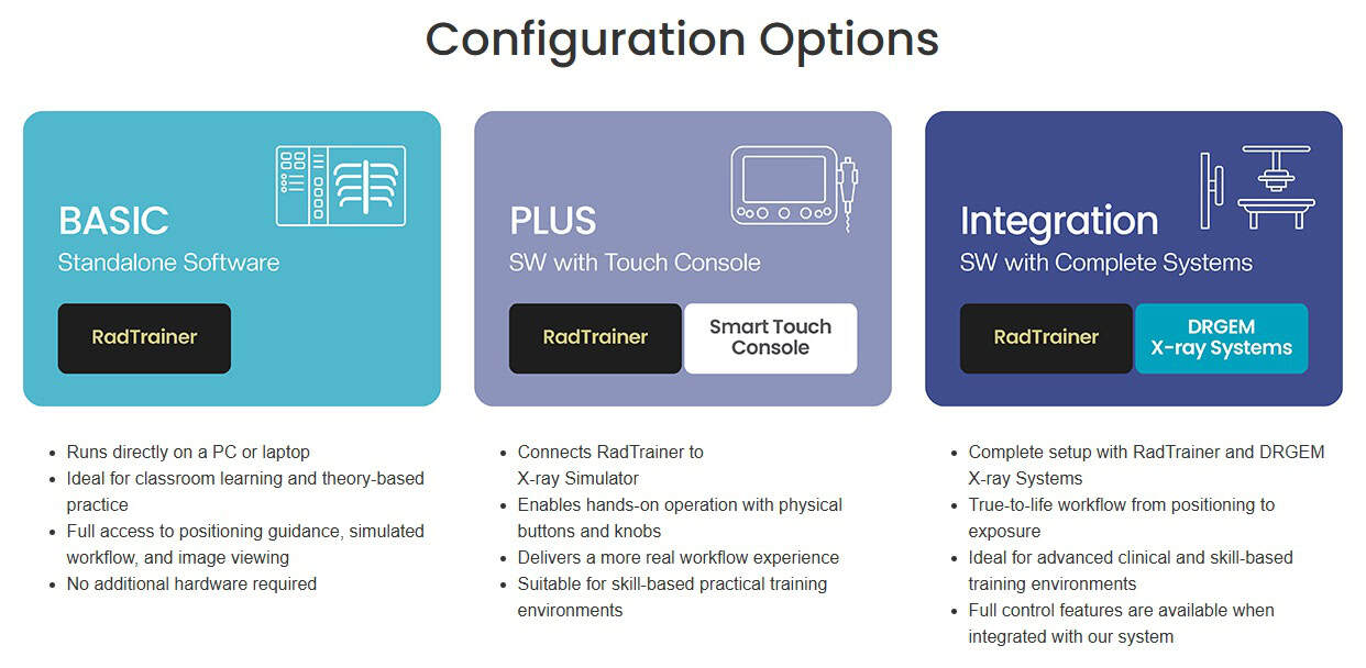 RadTrainer Configurations